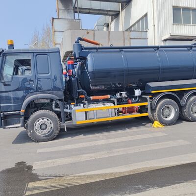 HOWO 15CBM Wysysacz ścieków próżniowych z 6*4 kołem napędowym i hydraulicznym wyciągiem do oczyszczania zbiornika fosforowego