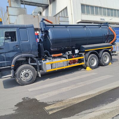 HOWO 15CBM Wysysacz ścieków próżniowych z napędem 6×4 i silnikiem o mocy 266 KM do czyszczenia odpadów komunalnych i przemysłowych