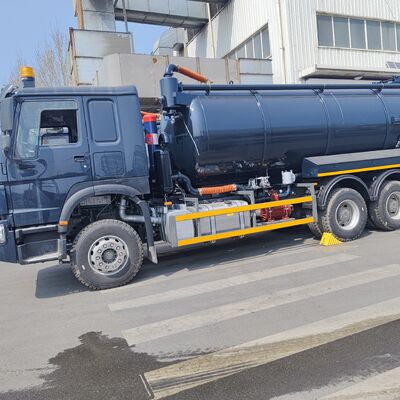 Wózek do odsysania ścieków HOWO 15CBM z napędem 6×4 i hydraulicznym opróżnianiem do czyszczenia szamba