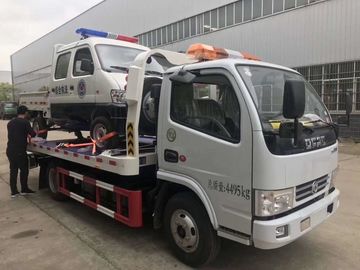 Hydrauliczna ciężarówka wrakowa o średniej ładowności / mała laweta 4x2 z płaską platformą