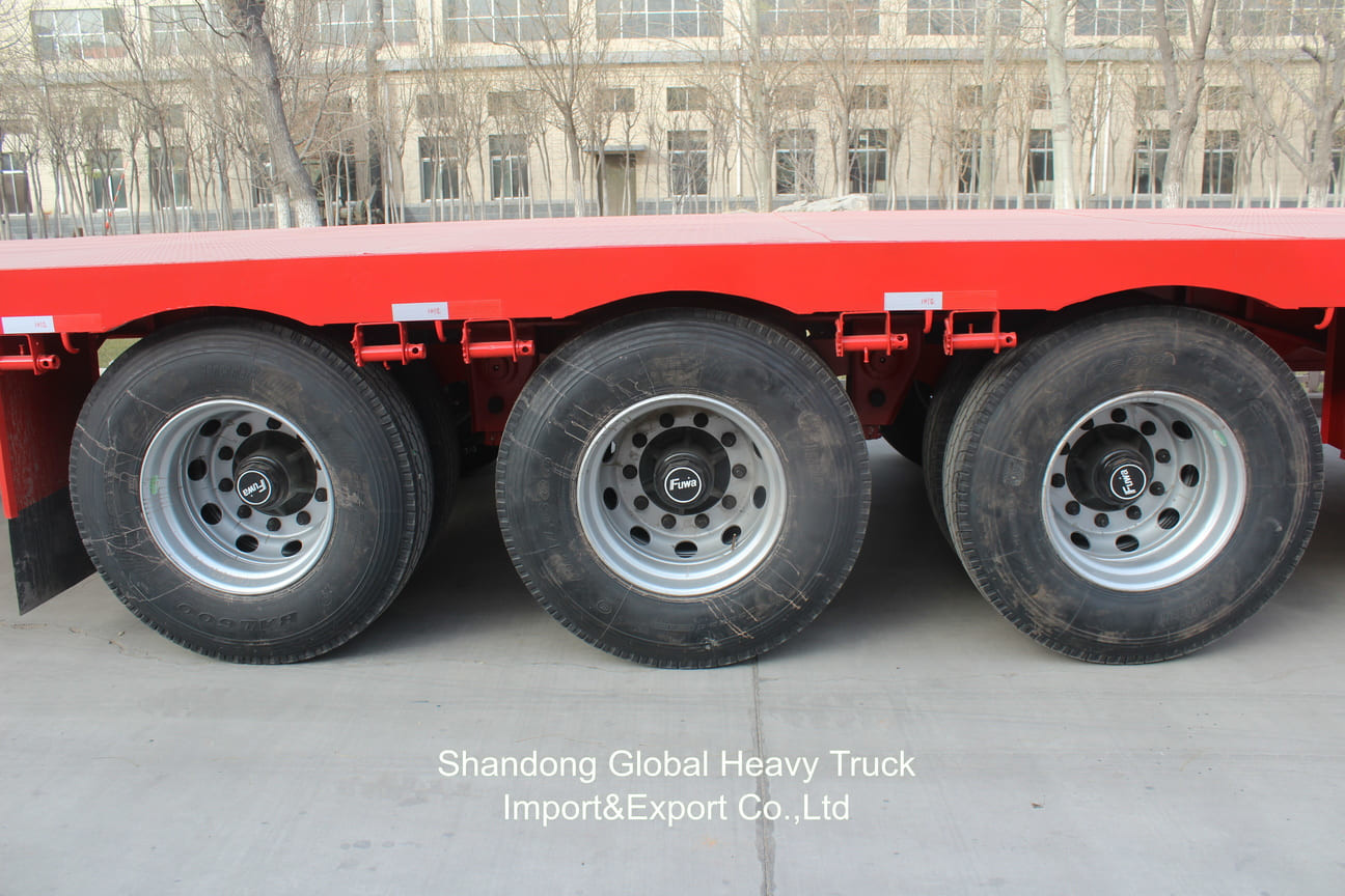 Podwozie 60 ton 3 osi 2 osi Lowboy Lowbed Lowbed Semi-trailery