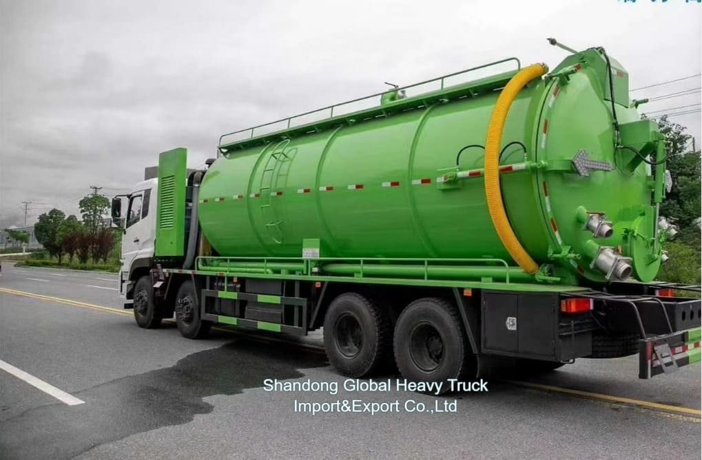 Ceny fabryczne 8*4 380hp Ciężarówka do odsysania ścieków Dongfeng Podwozie 18000L Zbiornik