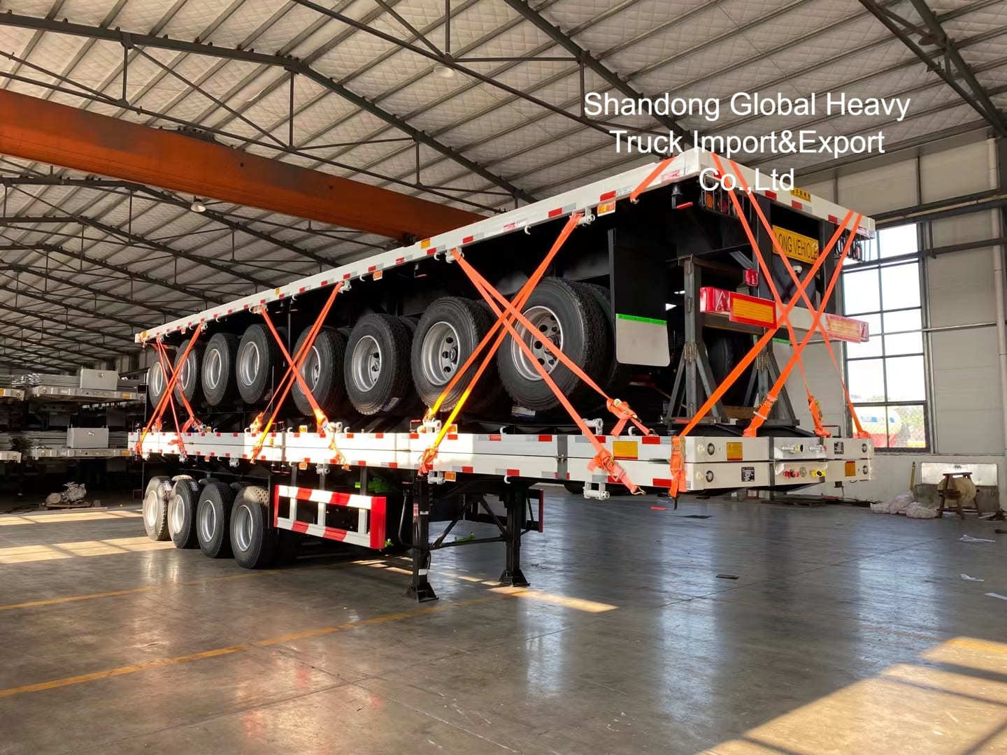30 Ton 40FT 60 Tons Lowbed Lowboy Semi Trailer for Heavy Machinery and Oversized Cargo Transport