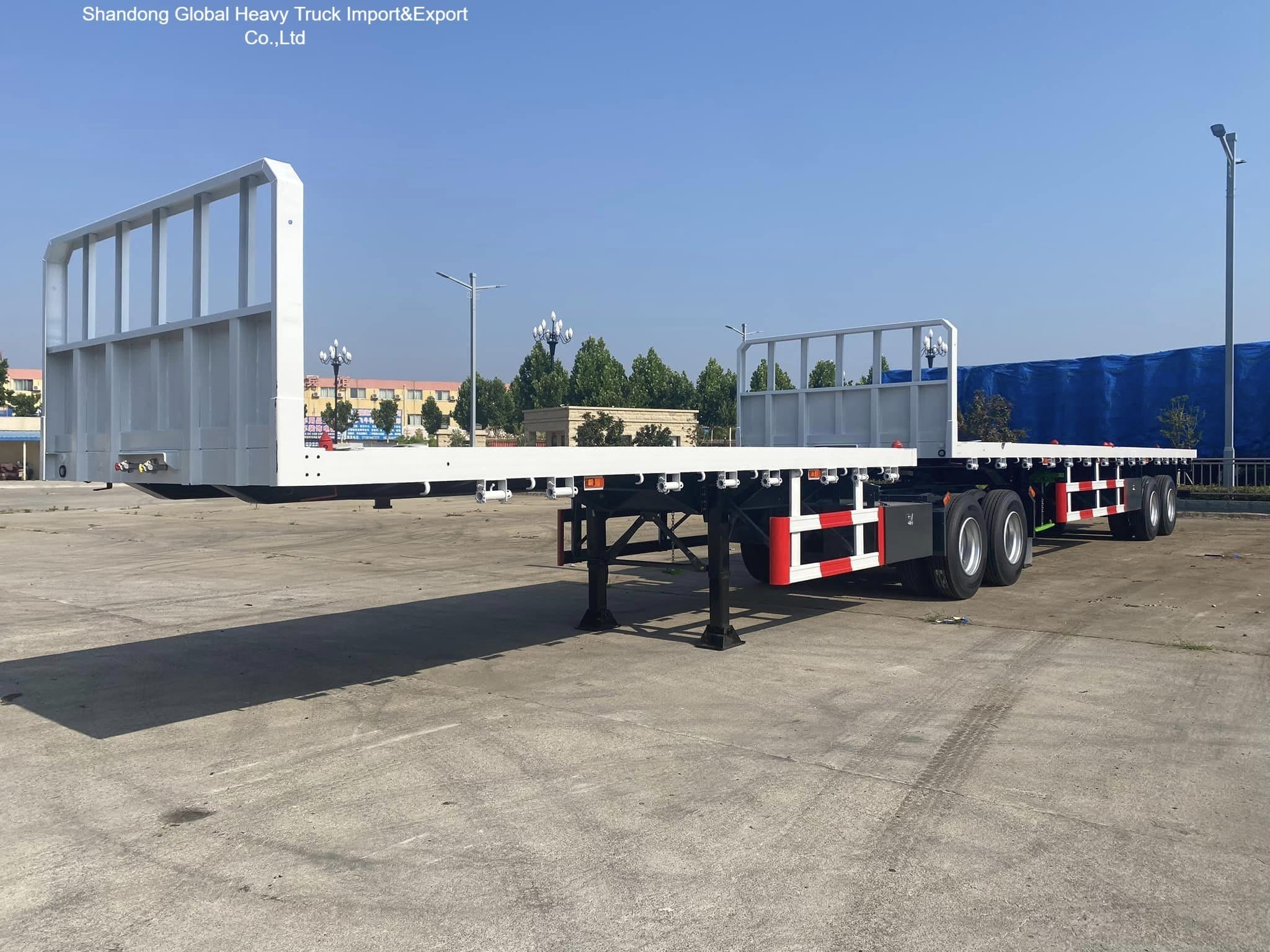 3 osi Semi przyczepy 40FT 60T ciężkie dla budownictwa