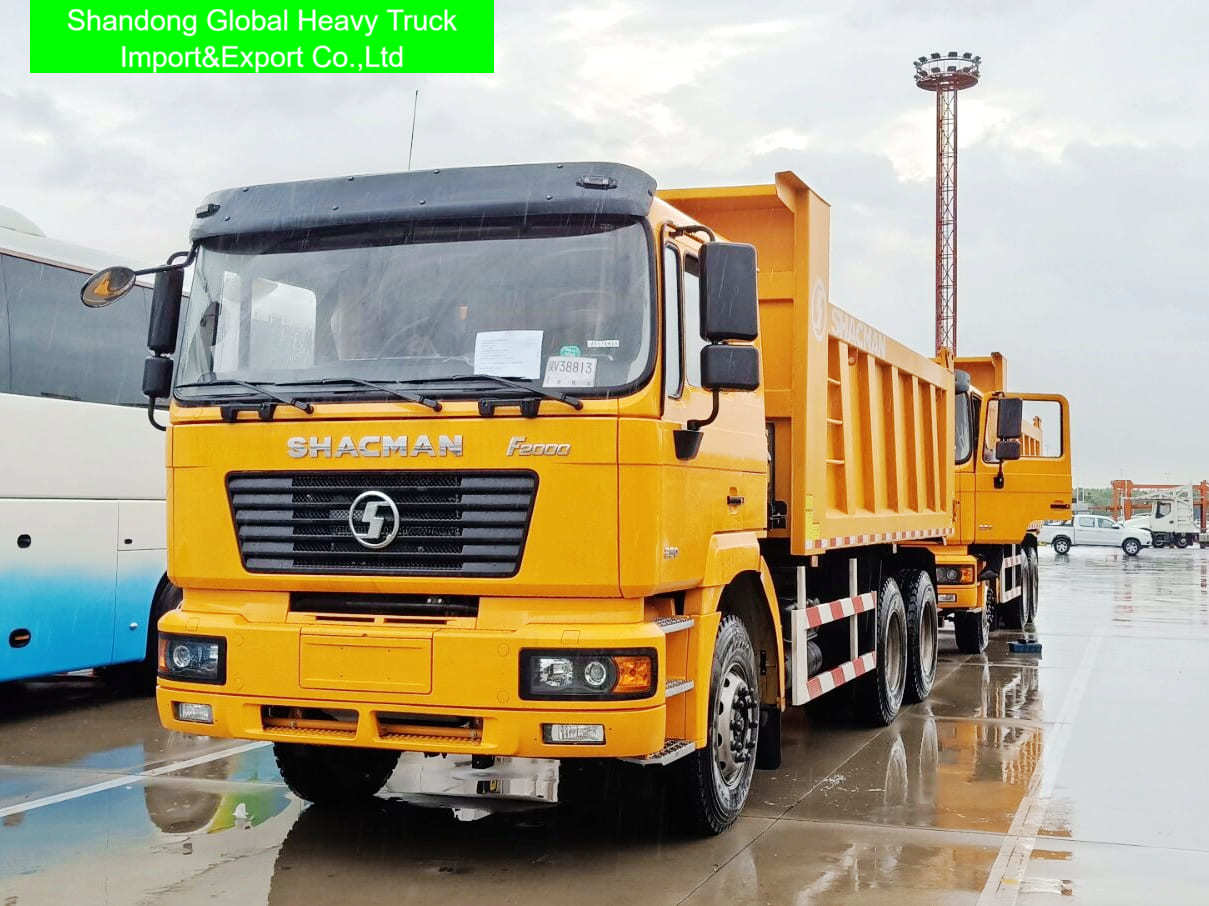 Nowy lub używany wywrotka Shacman 6x4 z silnikiem Euro 2, 10-biegową skrzynią biegów i specyfikacją 8329x2490x3450mm
