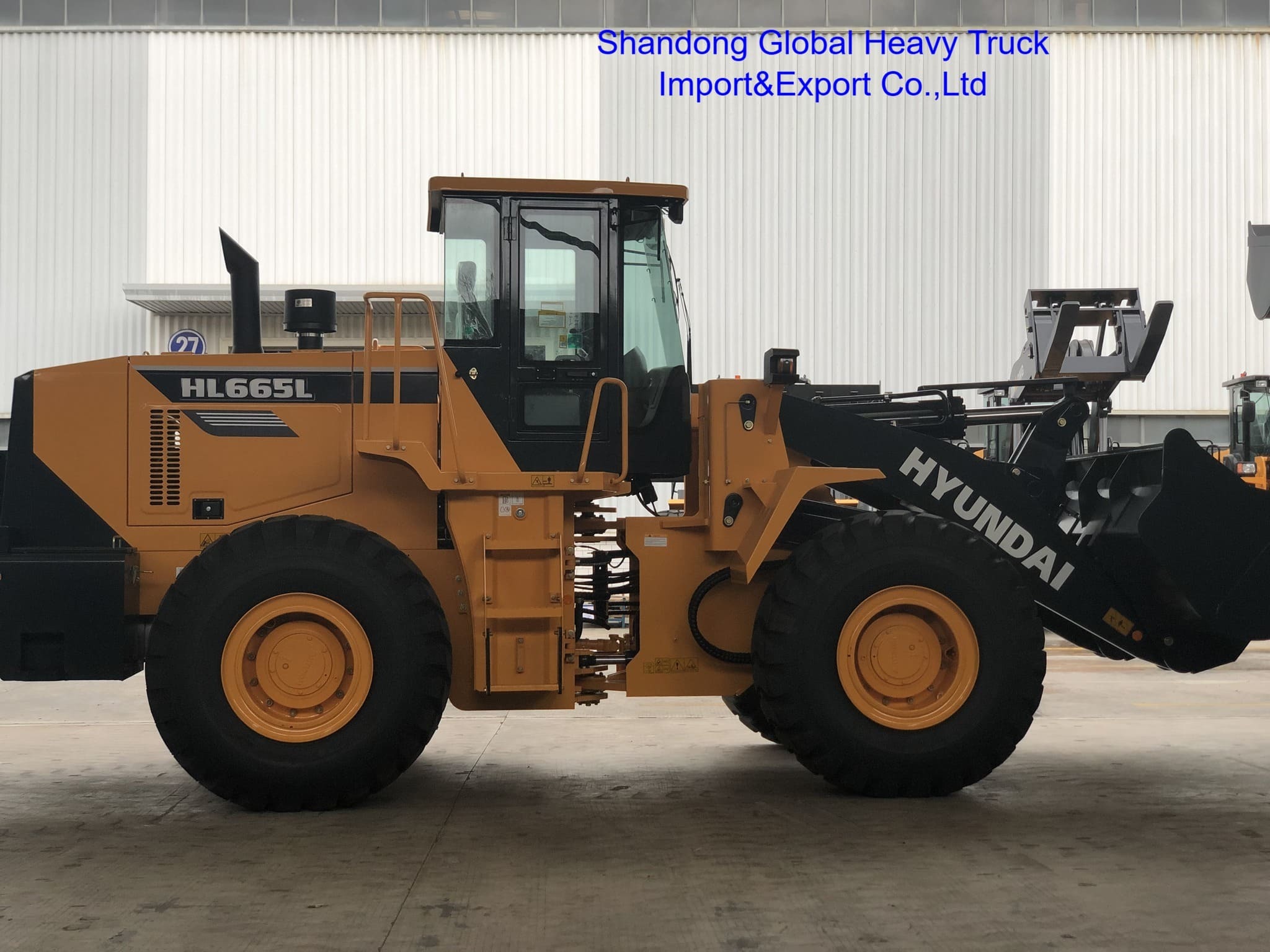 Ładowarka z przodu Hl665L Hl660L Ładowarka kołowa 5 ton z hydrauliczną mechaniczną skrzynią biegów
