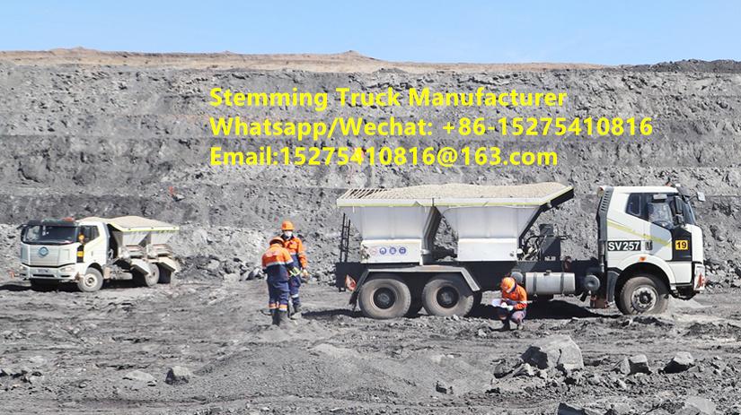 Hot Sell High efficiency Stemming Truck Stone filling vehicle GLOBAL-15 10/12/20 ton Multifunctional Blast Hole service Mongolia Guinea Kazakhstan Uzbekistan Indonesia Congo MMU
