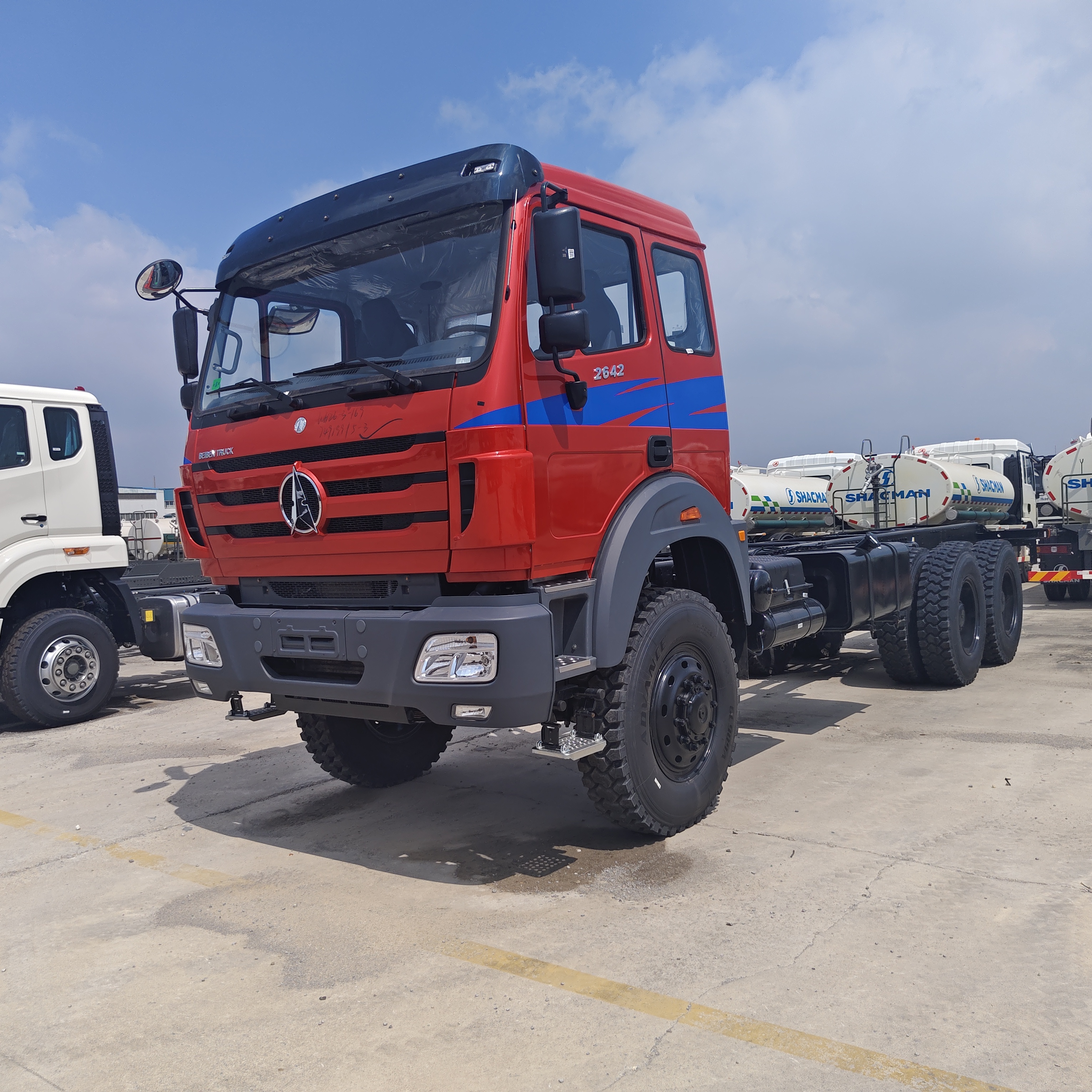 BEIBEN 2648 6×4 ciężka ciężarówka z silnikiem WEICHAI o mocy 480 KM i podwoziem Mercedes-Benz Technology