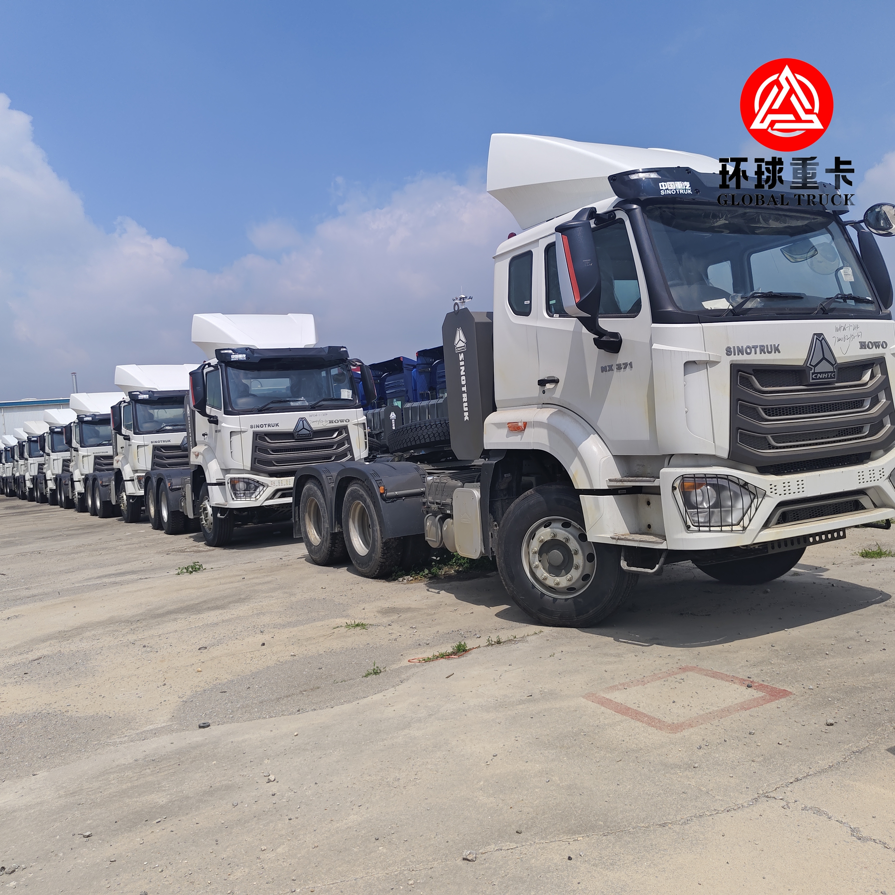Całkowicie nowy ciężarówka z głową ciągnika Sinotruk HOWO NX 6x4 400HP do transportu ciężkich ładunków i kontenerów