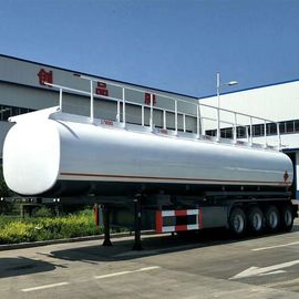 42000 litrów Zbiornik paliwa olejowego Naczepy o dużej wytrzymałości ze stalą węglową Matrrial i osią FUWA